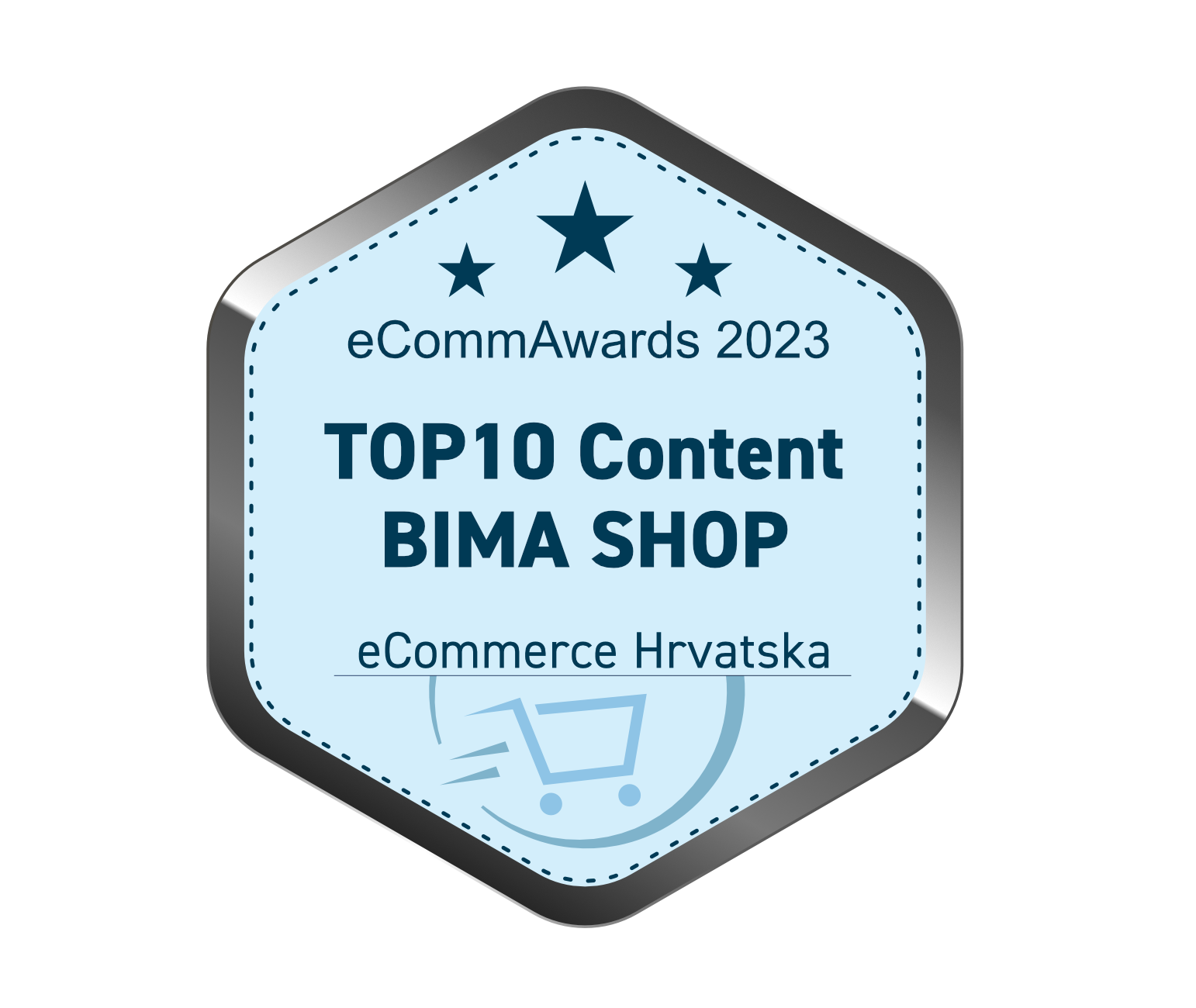 Badge za top 10 content Bima shop