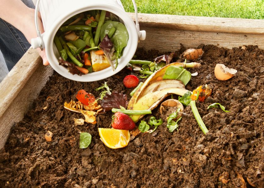 ostaci hrane koji će poslužiti kao hrana za zemlju i biljke