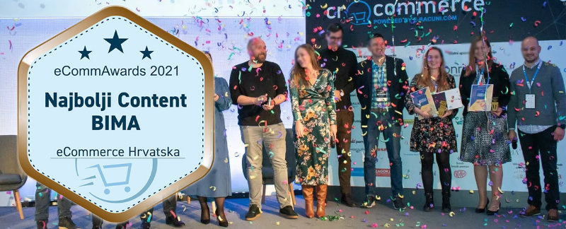 Bima je osvojila nagradu na najbolji Content marketing Hrvatske za 2021 godinu a zadužni su marketing stručnjaci Goran Peremin i Mihael Kunac