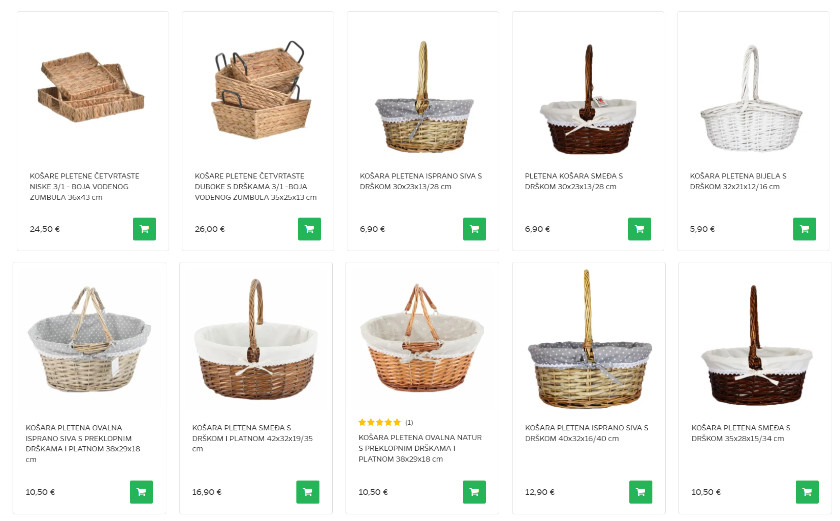 košare za dane kruha