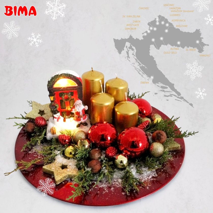 Tražite gdje kupiti adventske vijence? Bima trgovine nude veliki izbor raznih unikatnih adventskih vijenaca