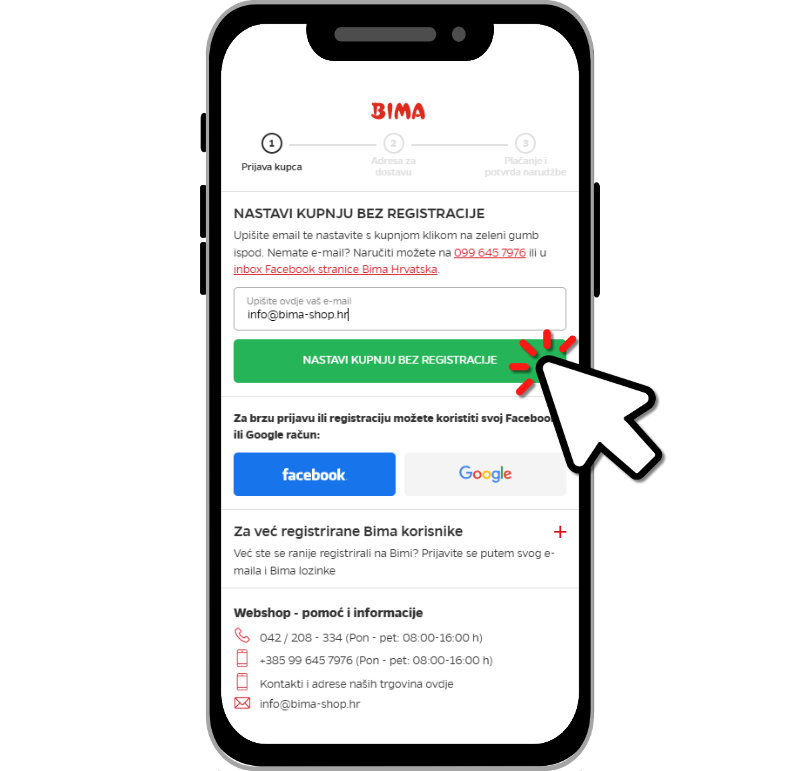 Bima NASTAVI KUPNJU BEZ REGISTRACIJE