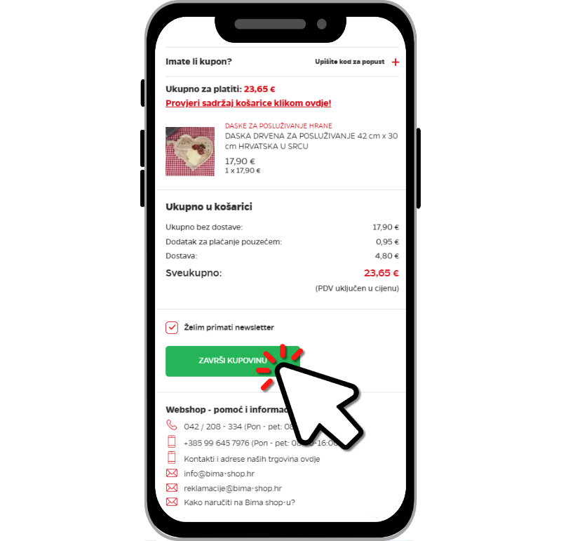 Bima shop - ZAVRŠI KUPOVINU