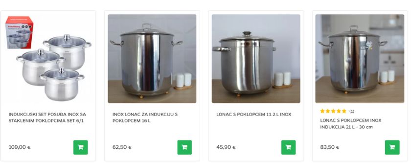 Inox lonci i setovi lonaca