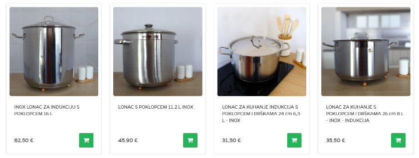 Set posuđa | Lonci i poklopci