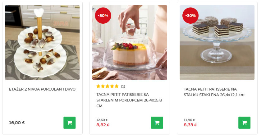 etazeri i tacne za cimet rolice
