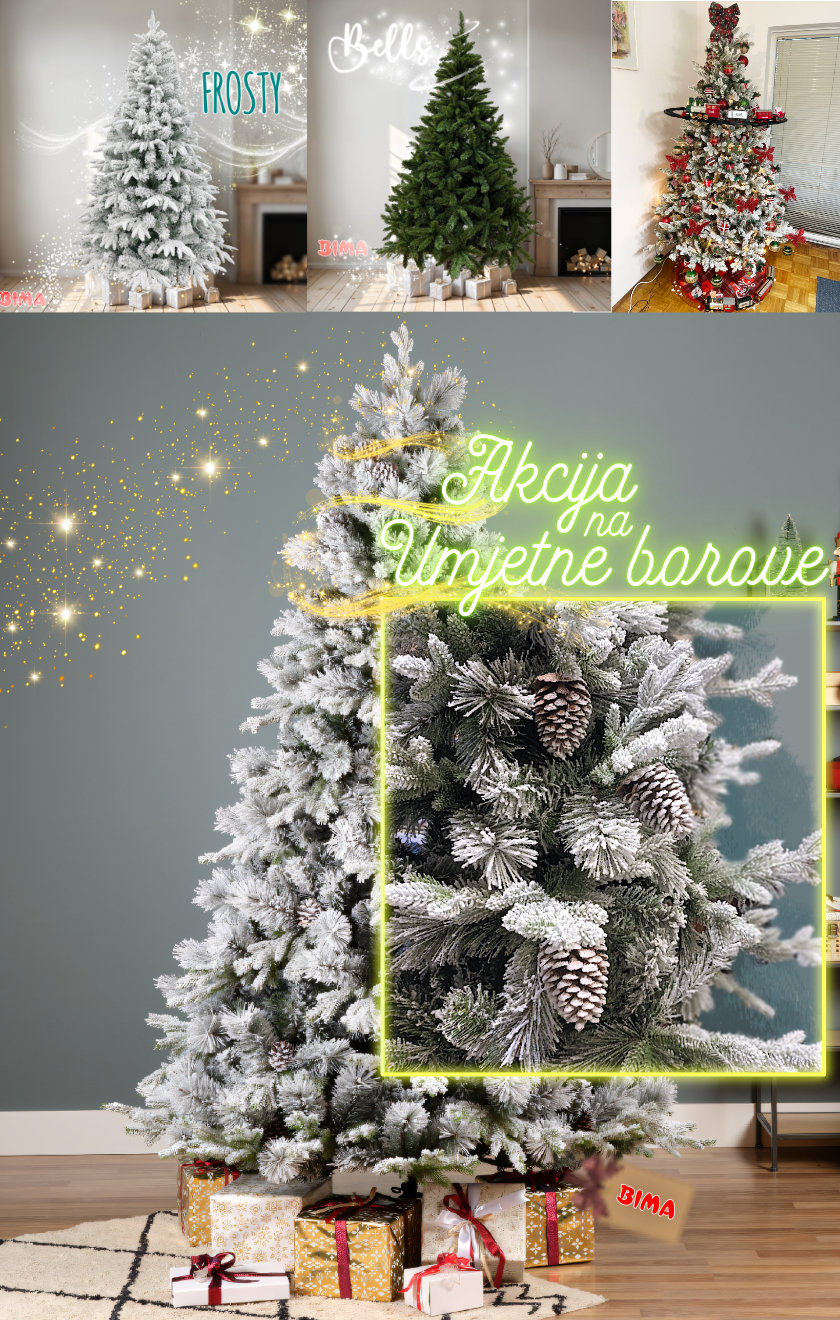 umjetni borovi u bimi - Dugo Selo