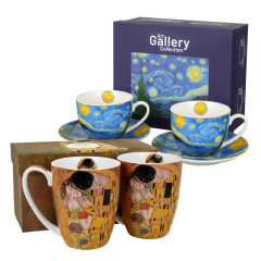 Umjetničke šalice Gustav Klimt i Van Gogh