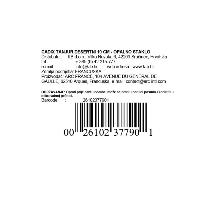 CADIX ŠALICE ZA KAVU 220 ML 6/1