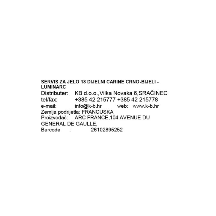TANJURI 18/1 CARINE CRNO-BIJELI