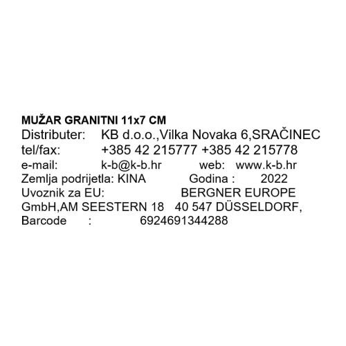 MUŽAR GRANITNI 11x7cm