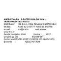 ANĐEO FIGURA S GLITER KUGLOM 5 CM U TRANSPARENTNOJ KUTIJI
