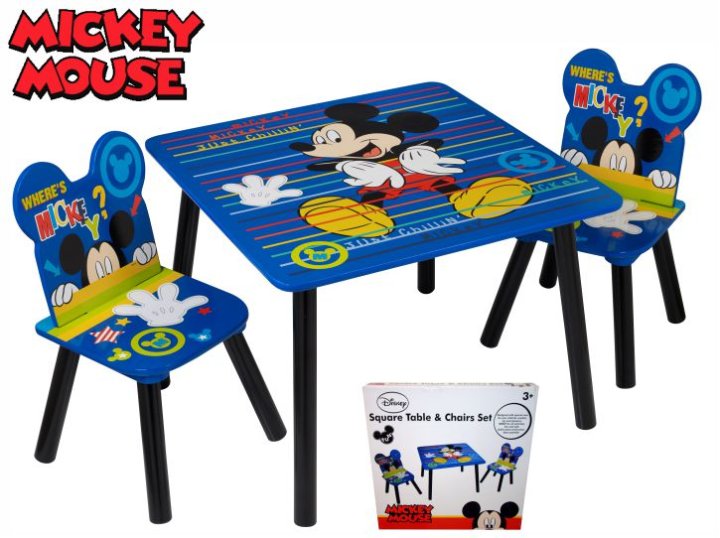 Mickey Mouse drveni stol za djecu
