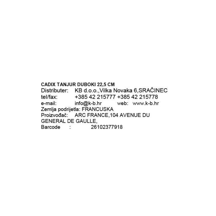 CADIX TANJUR DUBOKI 22,5 CM