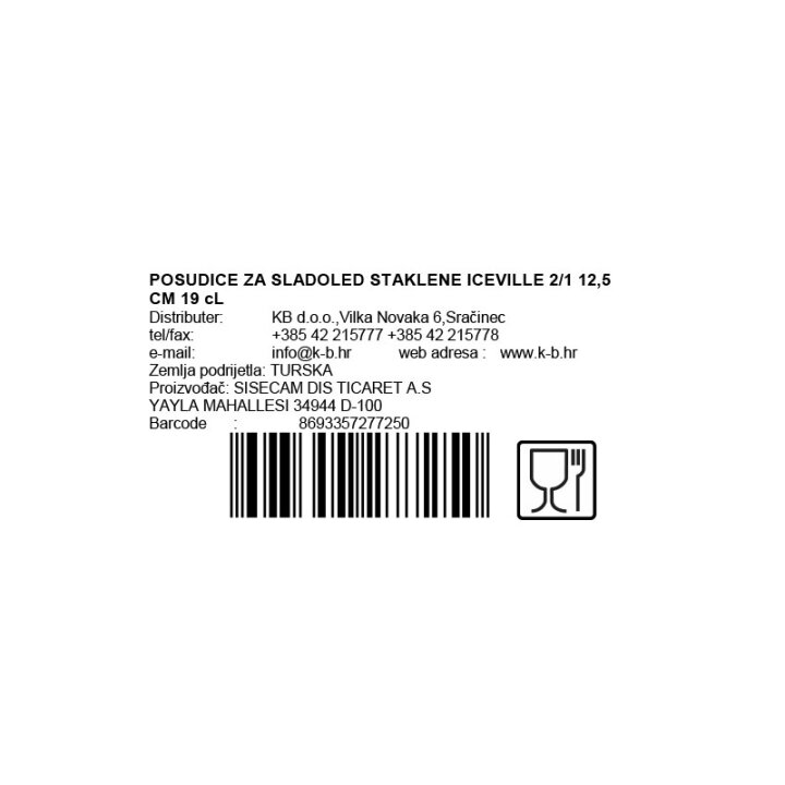 POSUDICE ZA SLADOLED ICEVILLE 2/1 190 ML