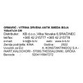 ORMARIĆ - VITRINA DRVENA ANTIK SMEĐA BOJA 168x47x34 CM