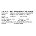 STALAK ZA 3 TEGLE TRICIKL METALNI - CRNI 36x56 CM