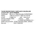 TACNE DEKORATIVNE 2/1 METALNE S OGLEDALOM 37x24x10 CM - ANTIK SREBRNE