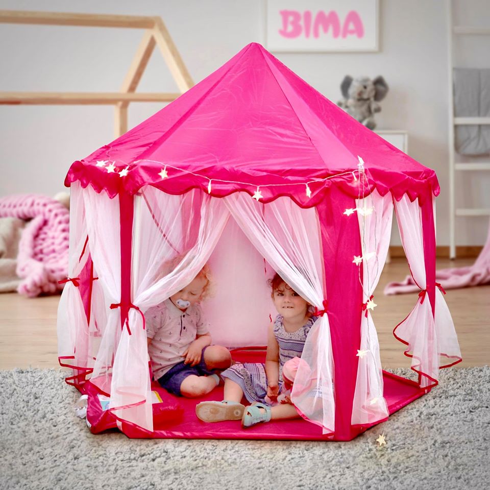 šator za bebe rozi sa žaruljicama