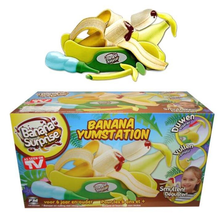 banana iznenađenje - set za serviranje punjenih banana u kutiji
