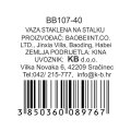 VAZA - SVIJEĆNJAK STAKLENI NA STALKU 43 CM