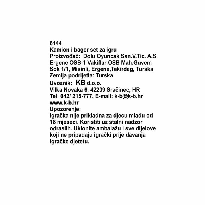 KAMION I BAGER SET 2/1