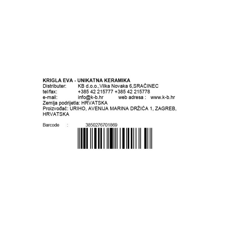 KRIGLA EVA  - UNIKATNA KERAMIKA