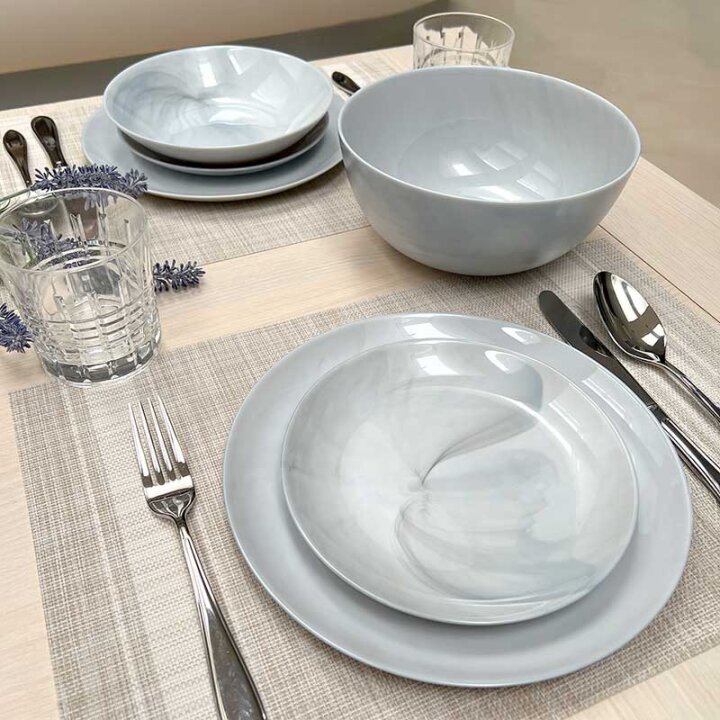 SERVIS ZA JELO DIWALI GRANIT MARBLE 19 DIJELNI ARCOPAL