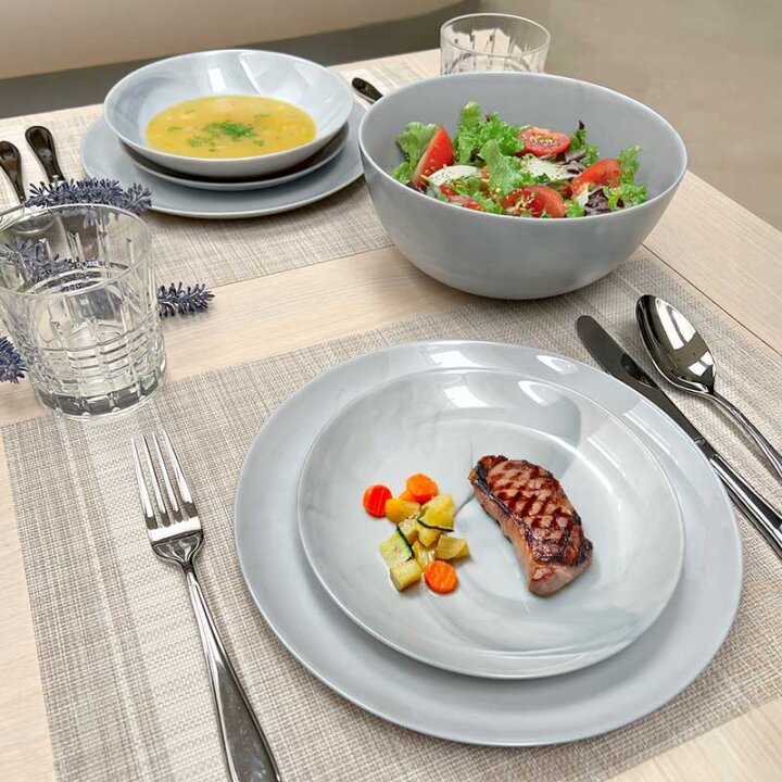 SERVIS ZA JELO DIWALI GRANIT MARBLE 19 DIJELNI ARCOPAL