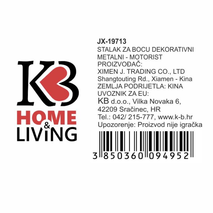 STALAK ZA VINO METALNI - MOTORIST