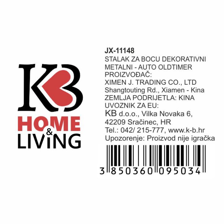 STALAK ZA BUTELJU METALNI - AUTO OLDTIMER