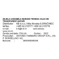 ZDJELA CARAMELA MURANO TEHNIKA 35x24 CM TRANSPARENT-SAFARI