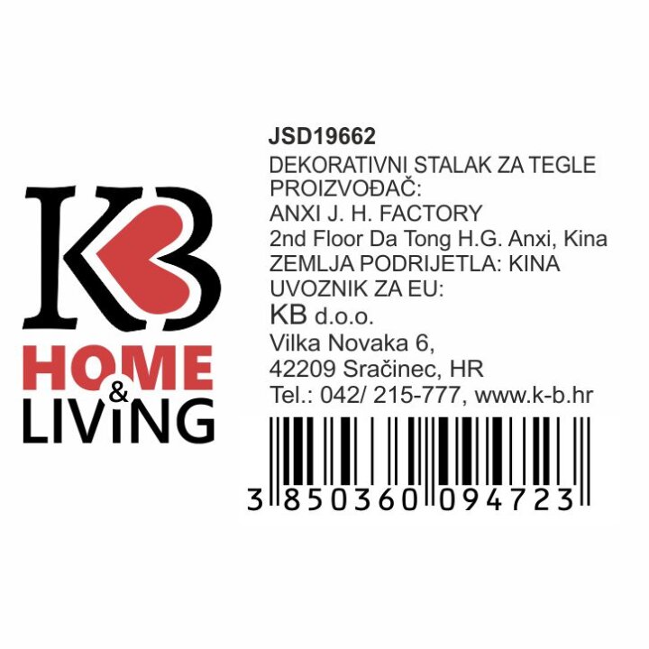 STALAK ZA CVIJEĆE TRICIKL METALNI ZA 3 TEGLE 75x25x45 CM