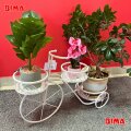 STALAK ZA CVIJEĆE TRICIKL METALNI ZA 3 TEGLE 75x25x45 CM
