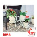 STALAK ZA CVIJEĆE TRICIKL METALNI ZA 3 TEGLE 75x25x45 CM
