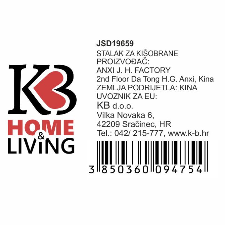 STALAK ZA KIŠOBRANE METALNI KIŠOBRAN KREM 68x28x28 CM