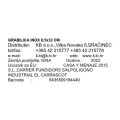 GRABILICA INOX 8,5x32 CM