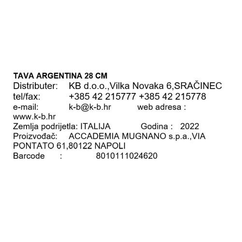 TAVA ARGENTINA 28 CM