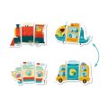 MAGNETNE PUZZLE - TRANSPORT - VOZILA