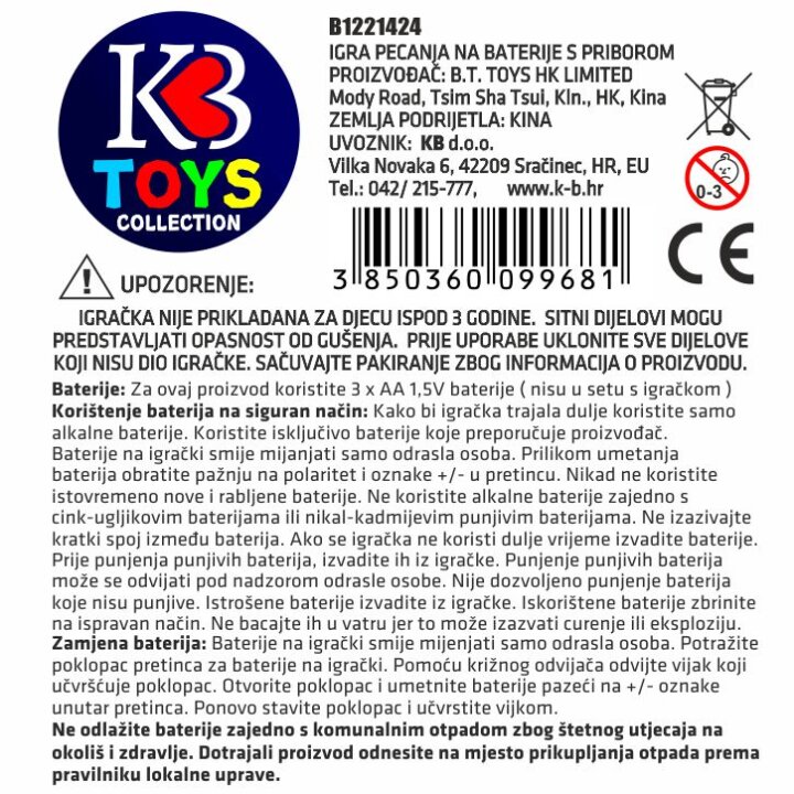 IGRA PECANJA NA BATERIJE S PRIBOROM