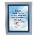 OKVIR S ANĐELOM I PORUKOM 13x18cm Malen,sladak,dragocjen...