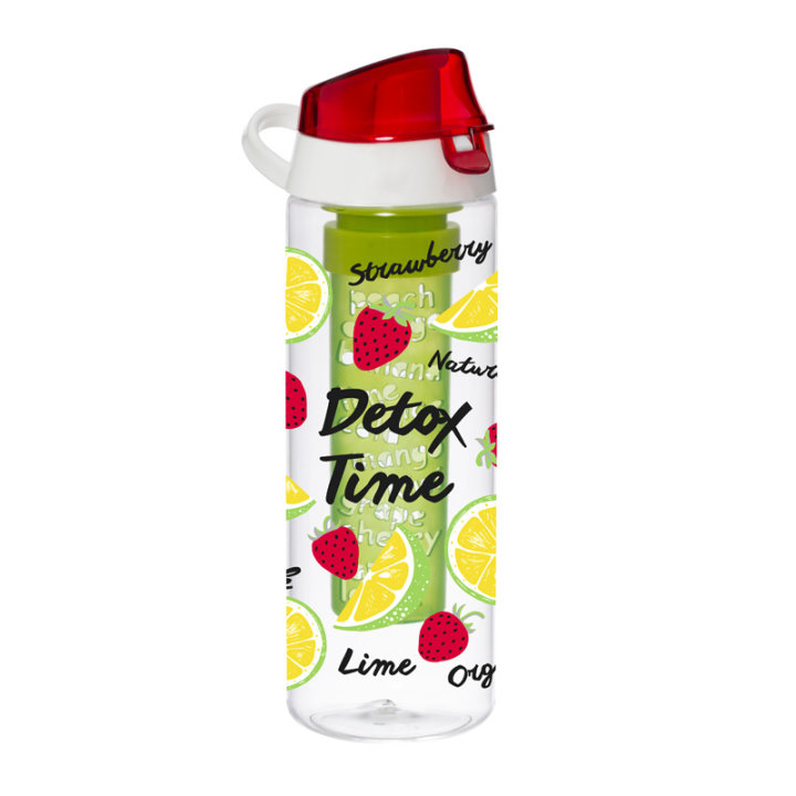 BOCA SA INFUZEROM ZA VOĆE I POKLOPCEM 650 ML - DETOX TIME