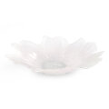 ZDJELA PANSY MURANO TEHNIKA 38 CM PERLA SIVA