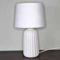 LAMPA NOĆNA KERAMIČKA BIJELA 46 CM