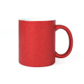 ŠALICA KERAMIČKA GLITER CRVENA 300 ML