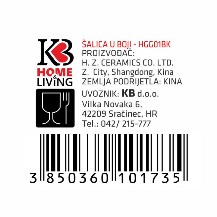 ŠALICA KERAMIČKA GLITER ANTRACIT SIVA 300 ML
