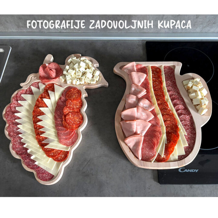 DASKA DRVENA ZA POSLUŽIVANJE GROZD 30 cm x 44 cm