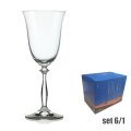 KRISTALNE ČAŠE ZA VINO ANGELA 6/1 350 ML