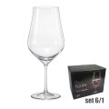 ČAŠE ZA CRNO VINO KRISTALIN TULIPA  6/1 550 ML
