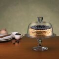 TACNA PETIT PATISSERIE NA STALKU SA STAKLENIM POKLOPCEM